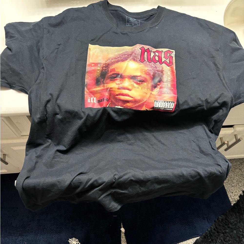NAS Illmatic Black Fruit of the Loom Black T-Shirt